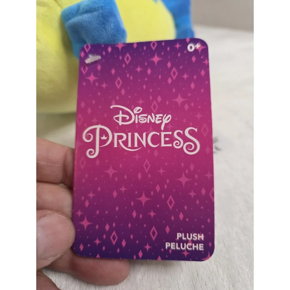Disney‎ Princess Flounder Plush The Little Mermaid Yellow Blue Fish Toy 7